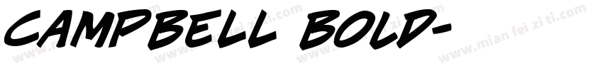CAMPBELL Bold字体转换